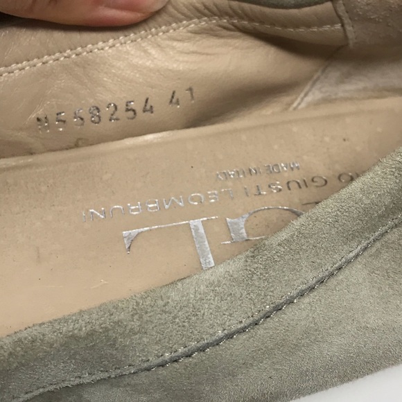 AGL Rhinestone Studded Cap Toe Ballet Flat 41 Gray - Picture 8 of 8